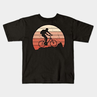 Pedal & Sunset Silhouette Kids T-Shirt